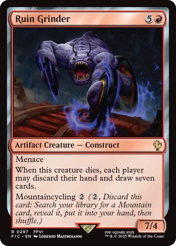 Ruin Grinder (Surge Foil) [FINAL FANTASY Commander] | Exor Games New Glasgow