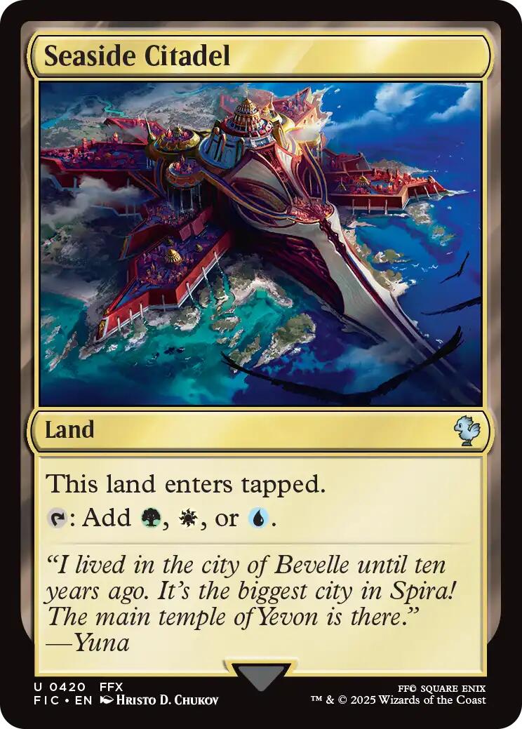 Seaside Citadel (Surge Foil) [FINAL FANTASY Commander] | Exor Games New Glasgow