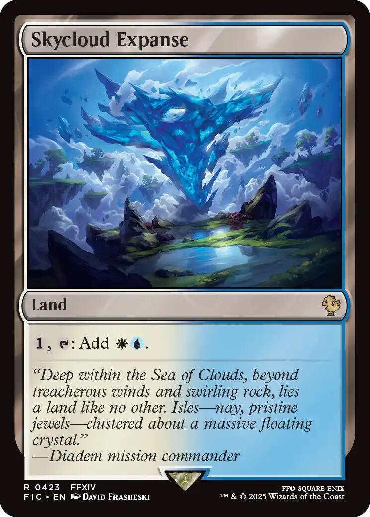 Skycloud Expanse (Surge Foil) [FINAL FANTASY Commander] | Exor Games New Glasgow