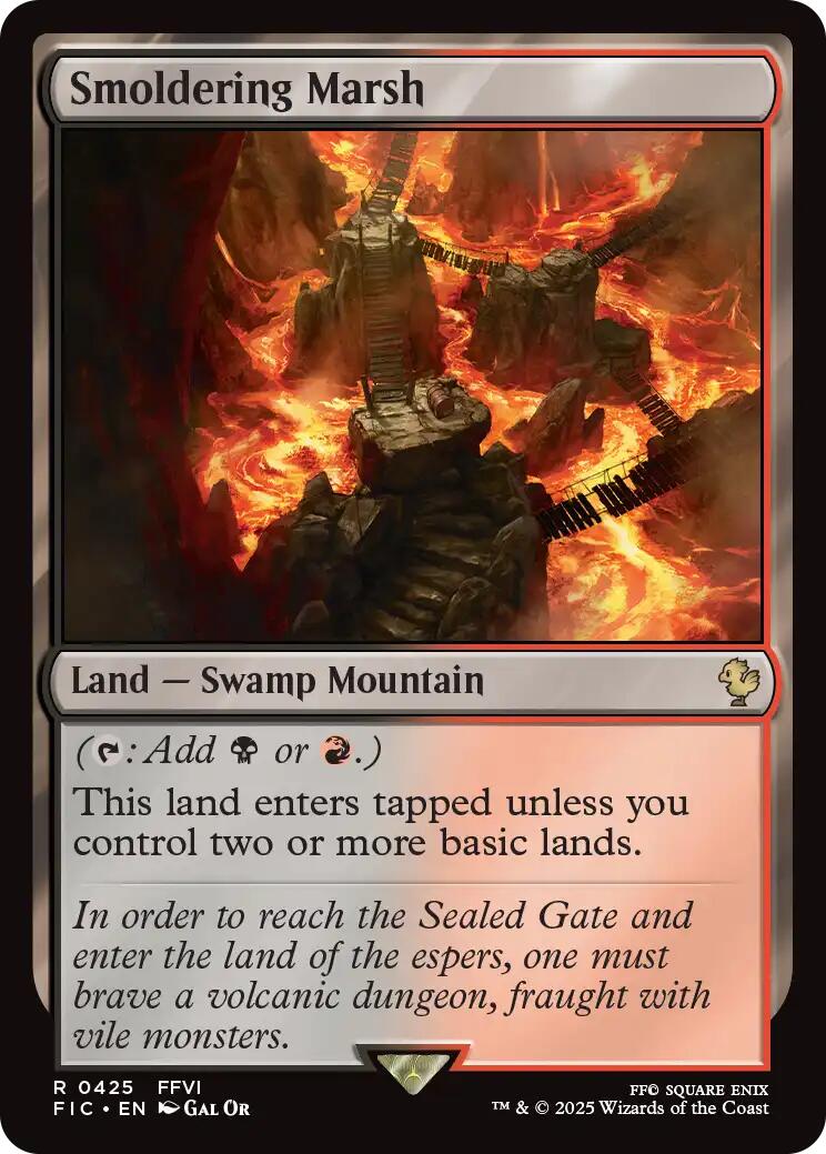 Smoldering Marsh (Surge Foil) [FINAL FANTASY Commander] | Exor Games New Glasgow