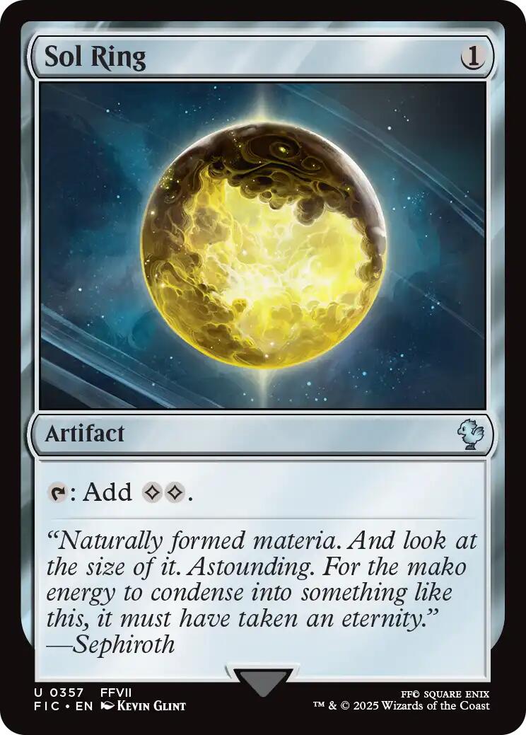 Sol Ring (0357) (Surge Foil) [FINAL FANTASY Commander] | Exor Games New Glasgow