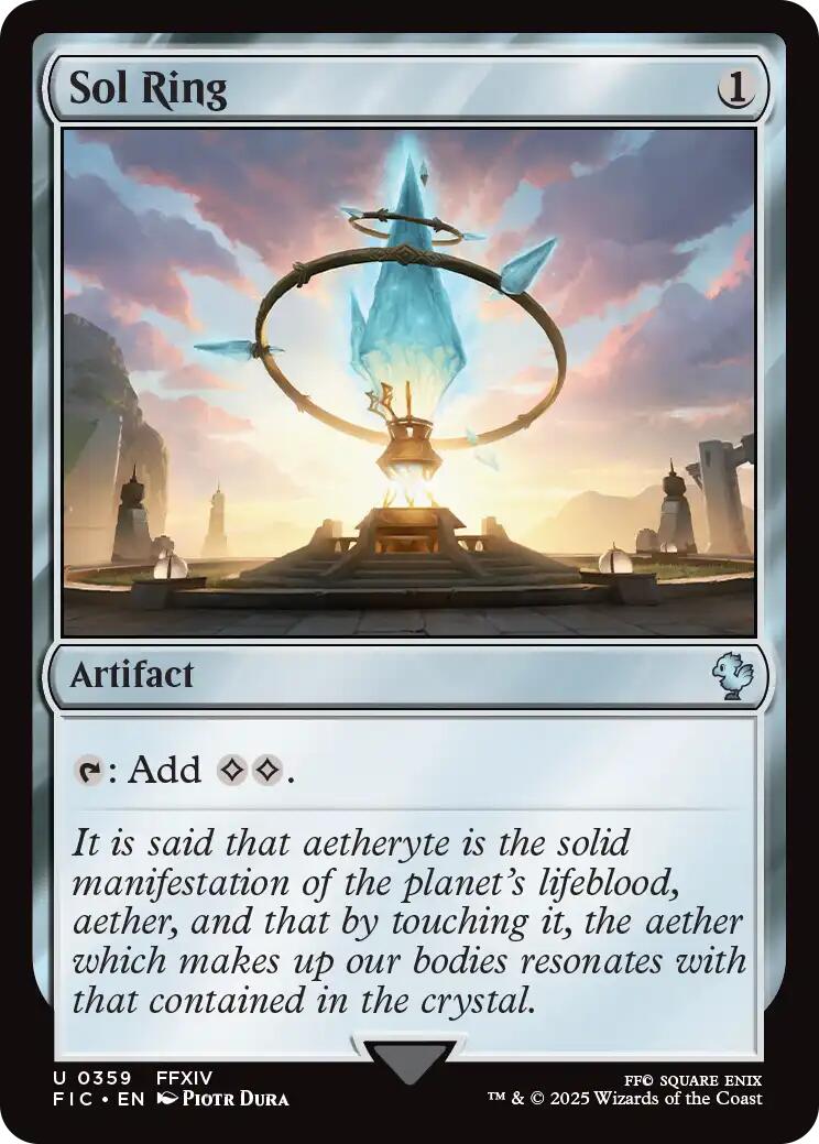 Sol Ring (0359) (Surge Foil) [FINAL FANTASY Commander] | Exor Games New Glasgow