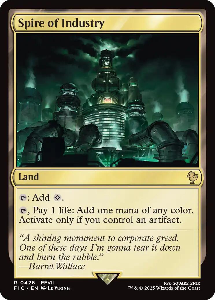 Spire of Industry (Surge Foil) [FINAL FANTASY Commander] | Exor Games New Glasgow