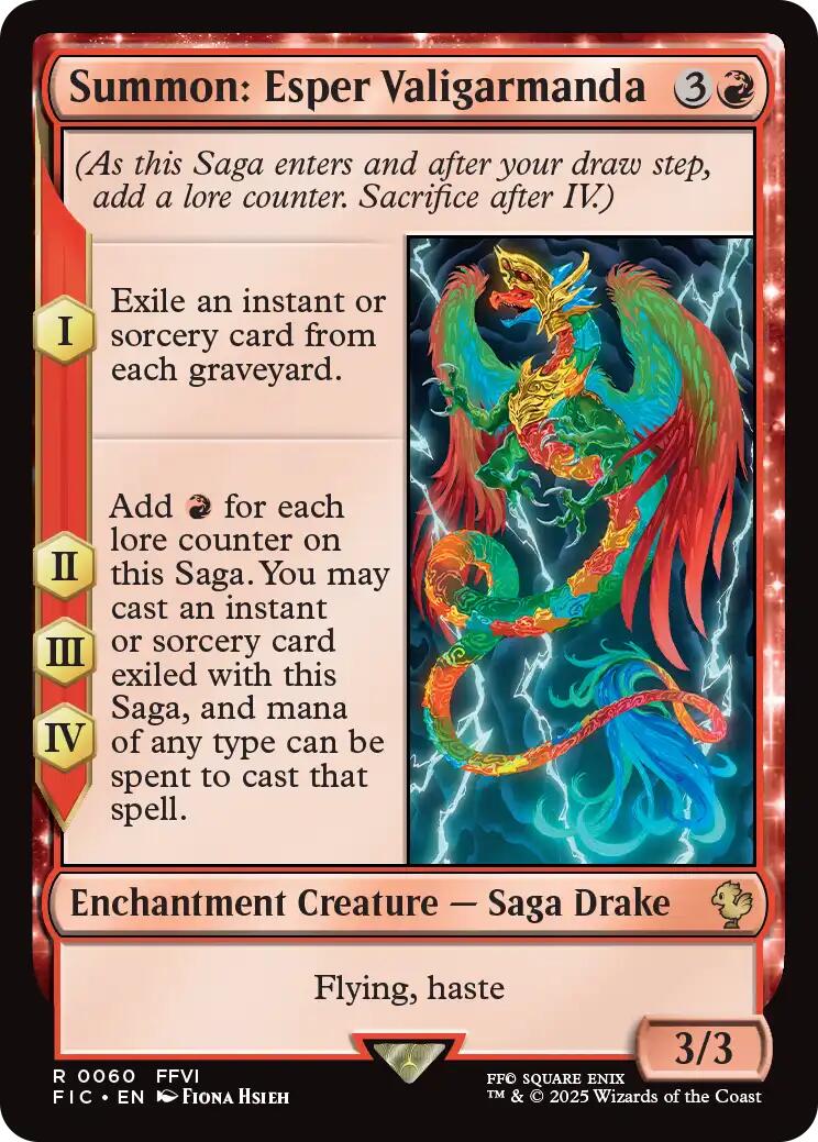 Summon: Esper Valigarmanda (Surge Foil) [FINAL FANTASY Commander] | Exor Games New Glasgow