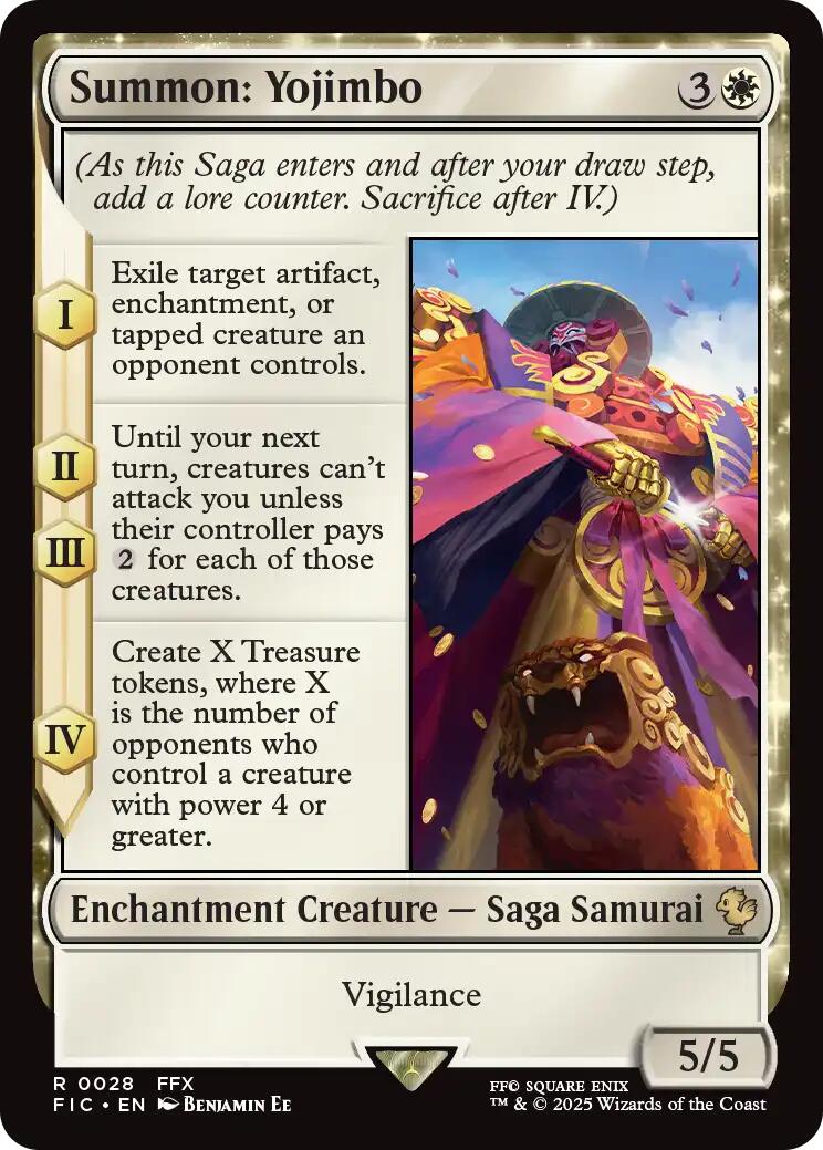 Summon: Yojimbo (Surge Foil) [FINAL FANTASY Commander] | Exor Games New Glasgow
