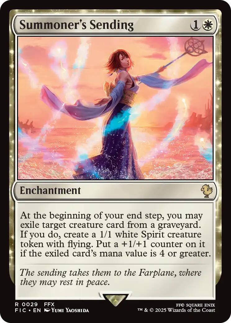 Summoner's Sending (Surge Foil) [FINAL FANTASY Commander] | Exor Games New Glasgow