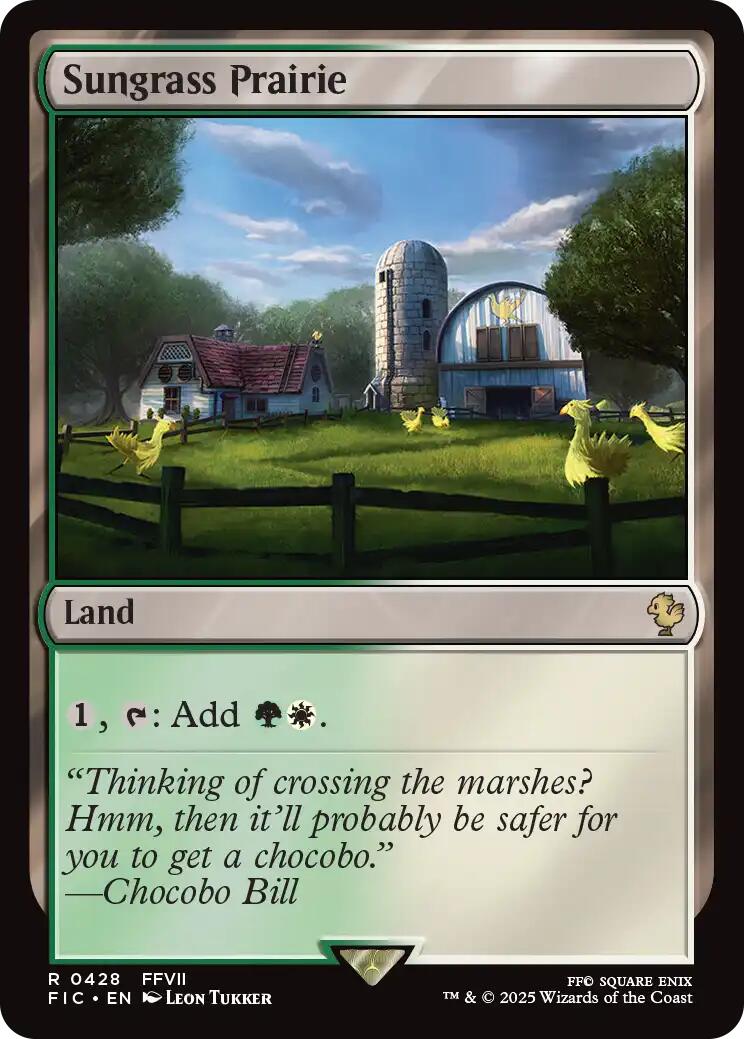 Sungrass Prairie (Surge Foil) [FINAL FANTASY Commander] | Exor Games New Glasgow