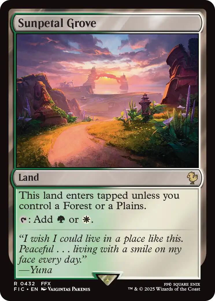 Sunpetal Grove (Surge Foil) [FINAL FANTASY Commander] | Exor Games New Glasgow