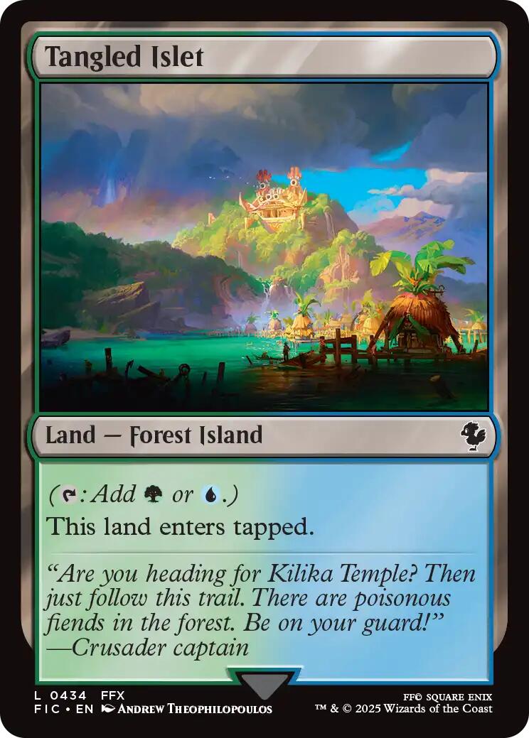 Tangled Islet (Surge Foil) [FINAL FANTASY Commander] | Exor Games New Glasgow