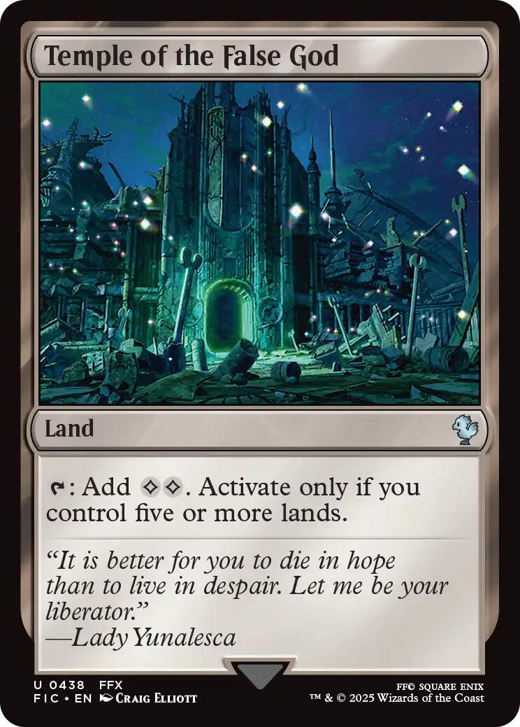 Temple of the False God (Surge Foil) [FINAL FANTASY Commander] | Exor Games New Glasgow