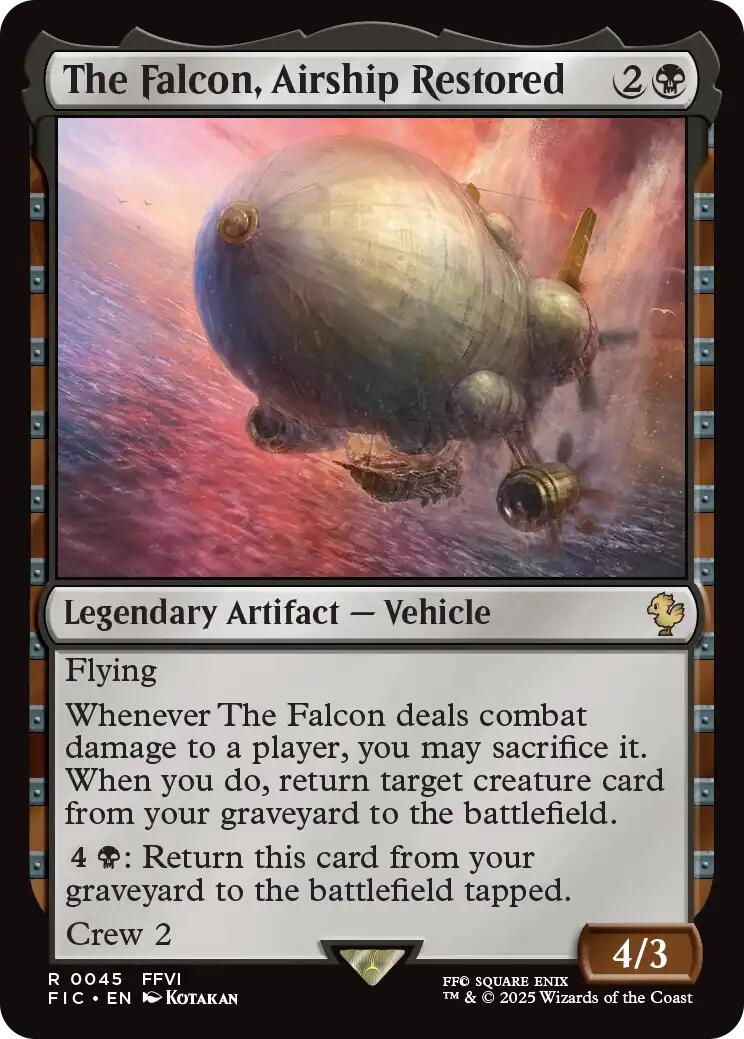 The Falcon, Airship Restored (Surge Foil) [FINAL FANTASY Commander] | Exor Games New Glasgow