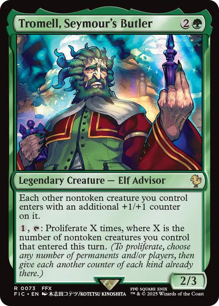 Tromell, Seymour's Butler (Surge Foil) [FINAL FANTASY Commander] | Exor Games New Glasgow