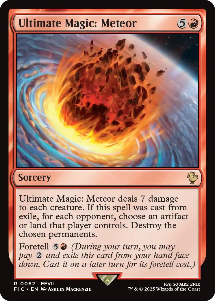 Ultimate Magic: Meteor (Surge Foil) [FINAL FANTASY Commander] | Exor Games New Glasgow