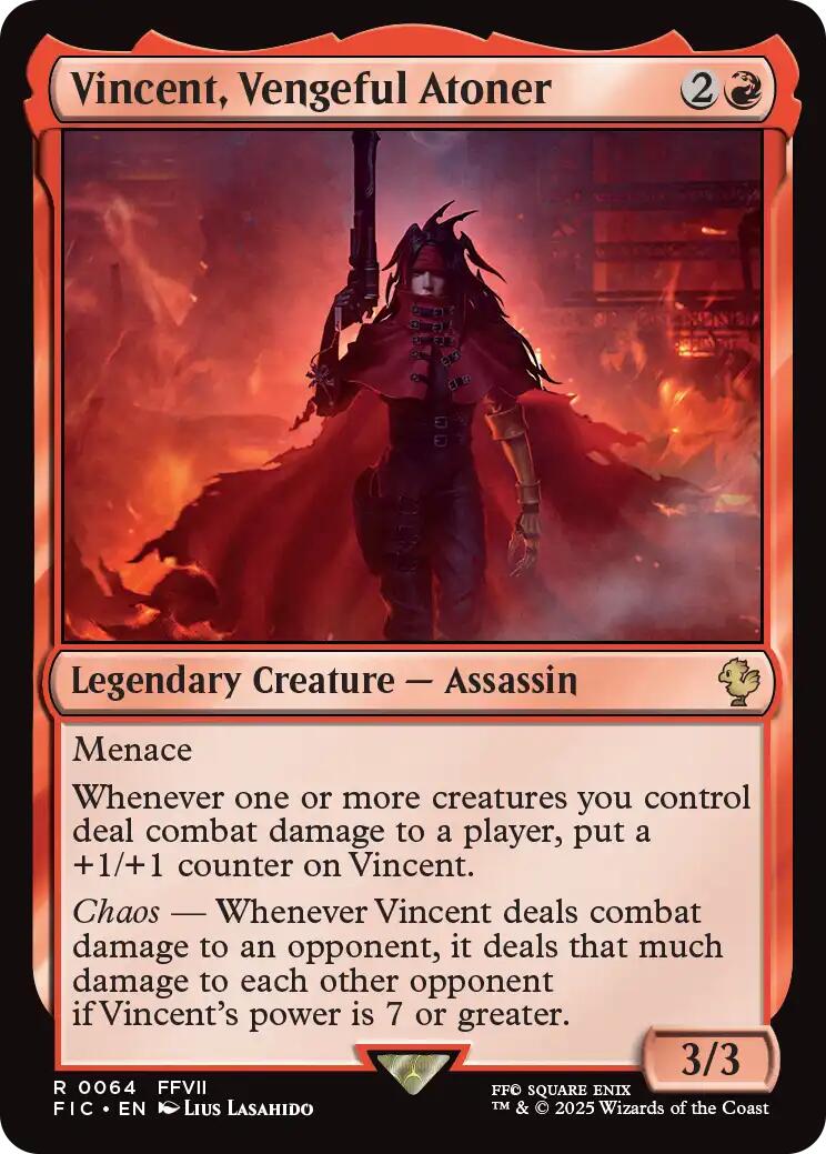 Vincent, Vengeful Atoner (Surge Foil) [FINAL FANTASY Commander] | Exor Games New Glasgow