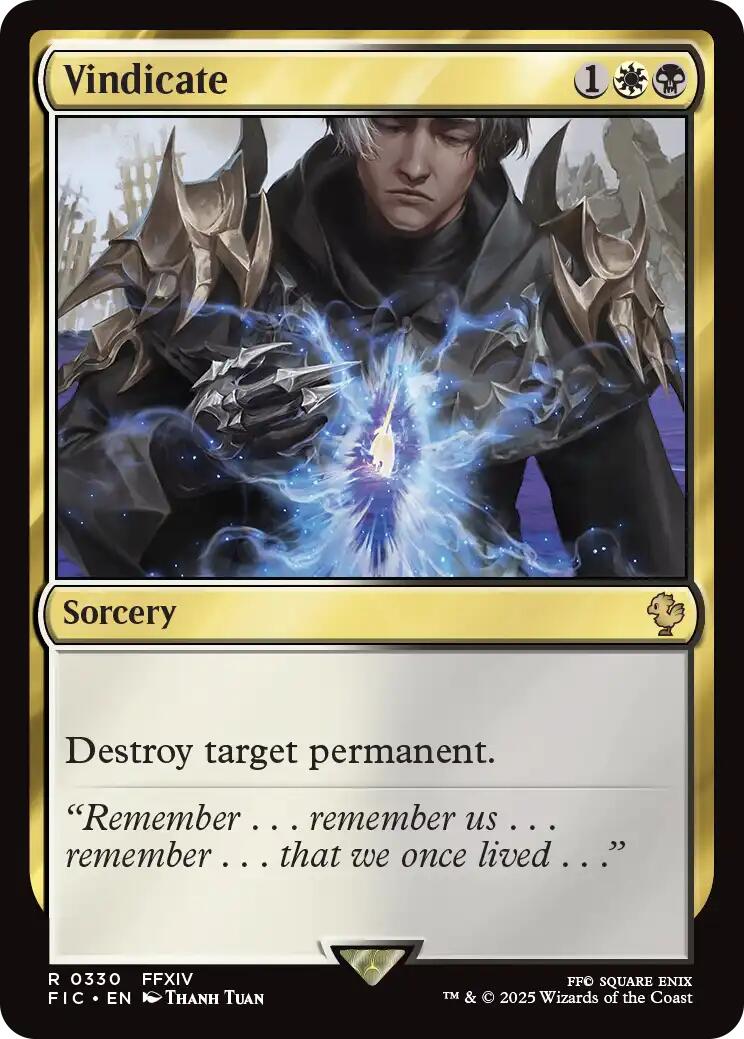 Vindicate (Surge Foil) [FINAL FANTASY Commander] | Exor Games New Glasgow