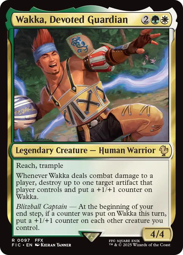 Wakka, Devoted Guardian (Surge Foil) [FINAL FANTASY Commander] | Exor Games New Glasgow