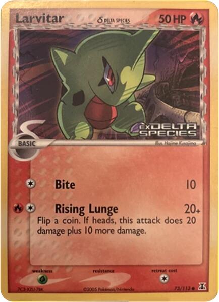 Larvitar (73/113) (Delta Species) (Stamped) [Miscellaneous Cards] | Exor Games New Glasgow