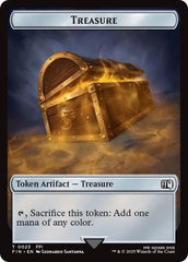 Clue // Treasure Double-Sided Token [FINAL FANTASY Commander Tokens] | Exor Games New Glasgow