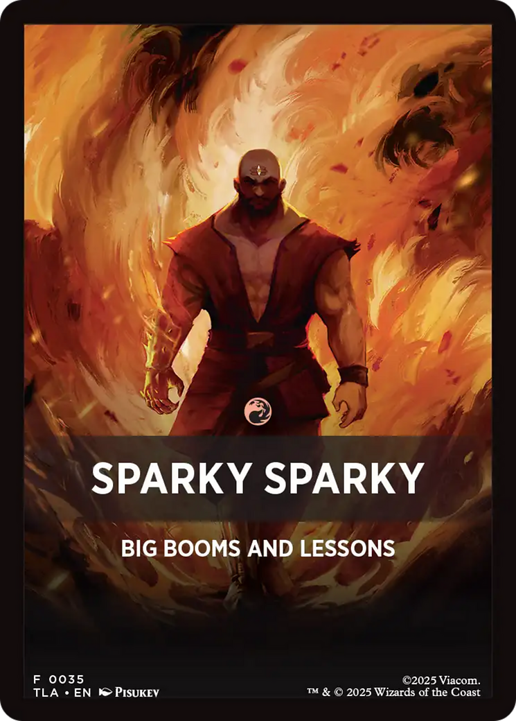 Sparky Sparky Theme Card [Avatar: The Last Airbender Tokens] | Exor Games New Glasgow