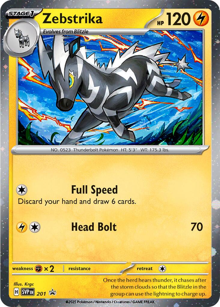 Zebstrika (201) (Cosmos Holo) [Scarlet & Violet: Black Star Promos] | Exor Games New Glasgow