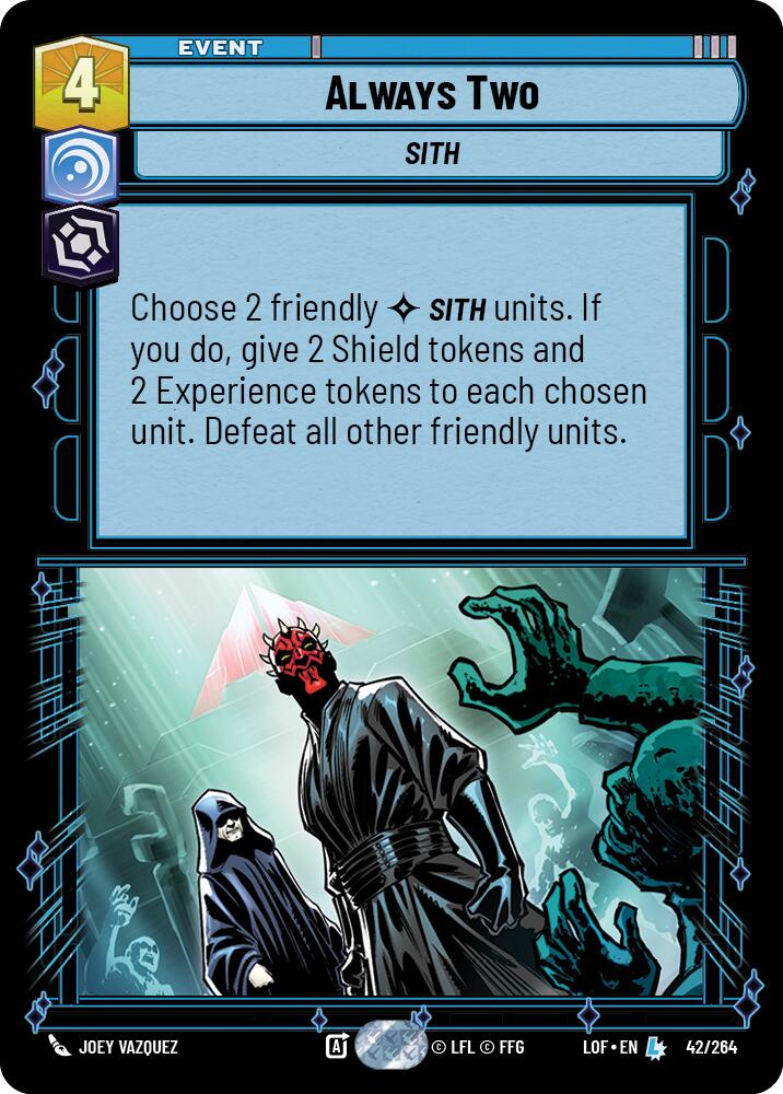 Always Two (42/264) (42/264) [Legends of the Force] | Exor Games New Glasgow