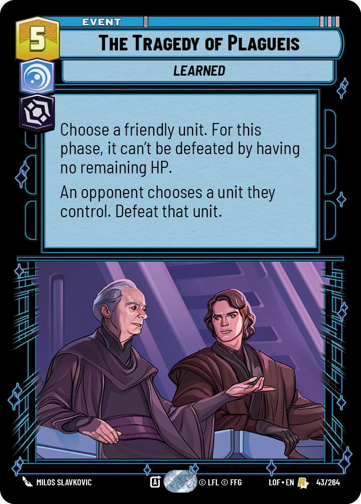 The Tragedy of Plagueis (43/264) (43/264) [Legends of the Force] | Exor Games New Glasgow