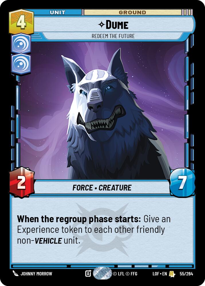 Dume - Redeem the Future (55/264) (55/264) [Legends of the Force] | Exor Games New Glasgow