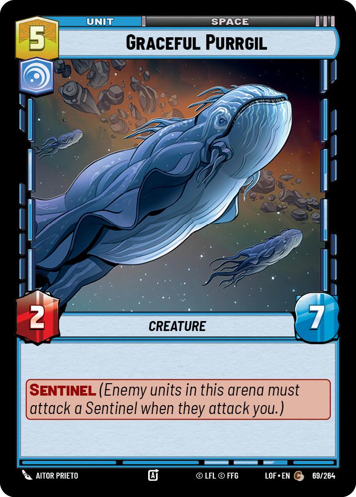 Graceful Purrgil (69/264) (69/264) [Legends of the Force] | Exor Games New Glasgow