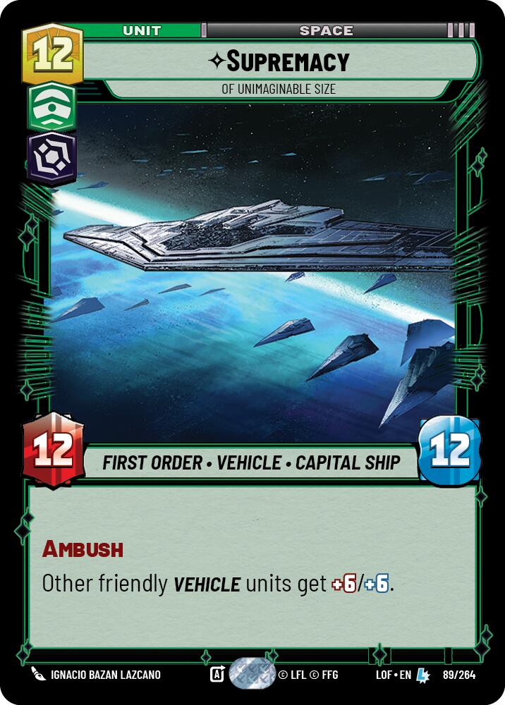 Supremacy - Of Unimaginable Size (89/264) (89/264) [Legends of the Force] | Exor Games New Glasgow