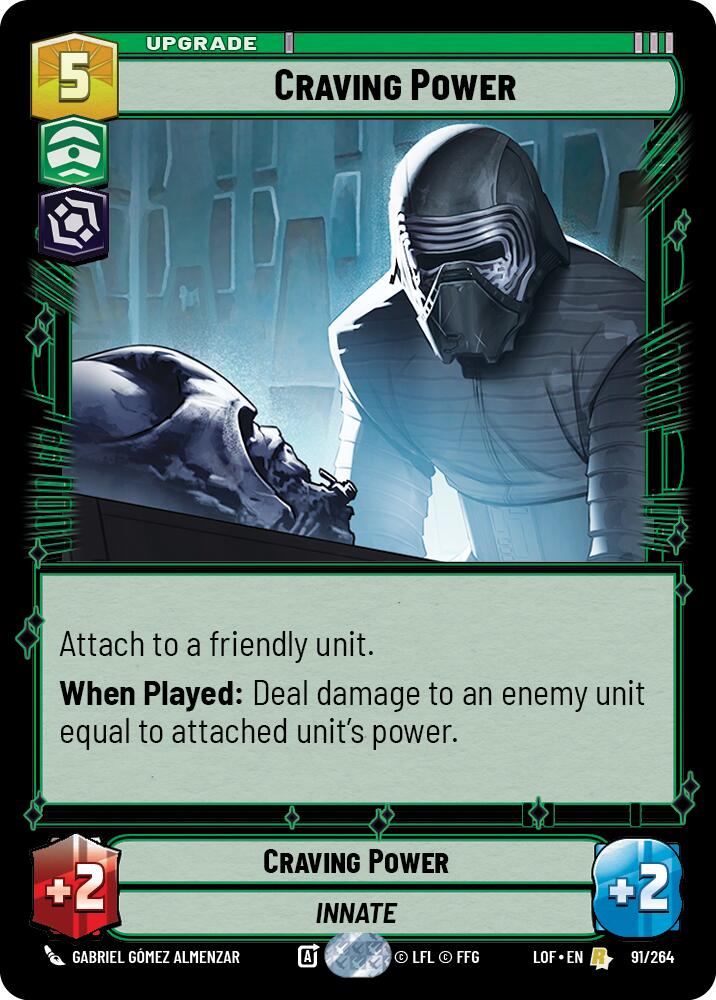 Craving Power (91/264) (91/264) [Legends of the Force] | Exor Games New Glasgow