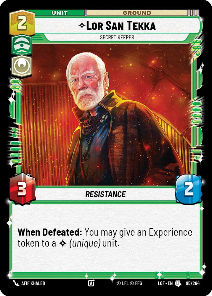Lor San Tekka - Secret Keeper (95/264) (95/264) [Legends of the Force] | Exor Games New Glasgow