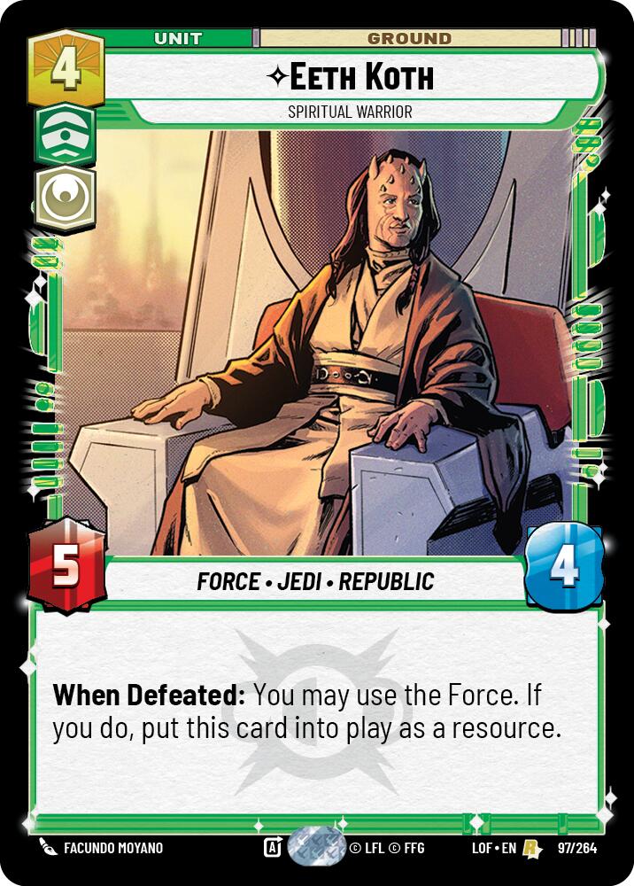 Eeth Koth - Spiritual Warrior (97/264) (97/264) [Legends of the Force] | Exor Games New Glasgow