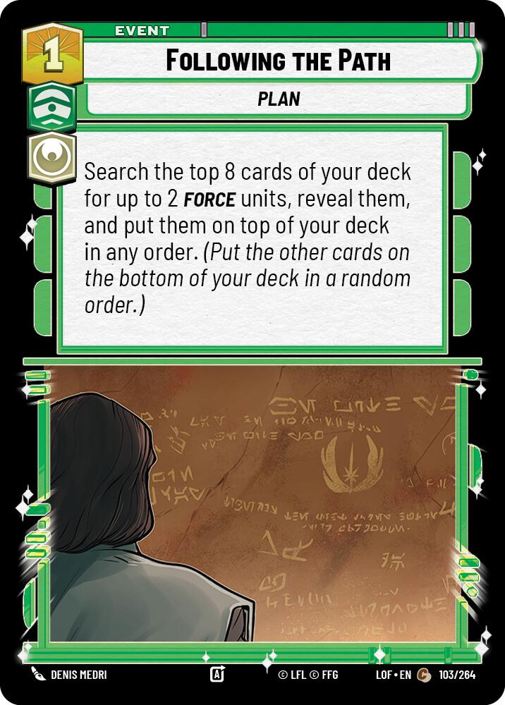 Following the Path (103/264) (103/264) [Legends of the Force] | Exor Games New Glasgow