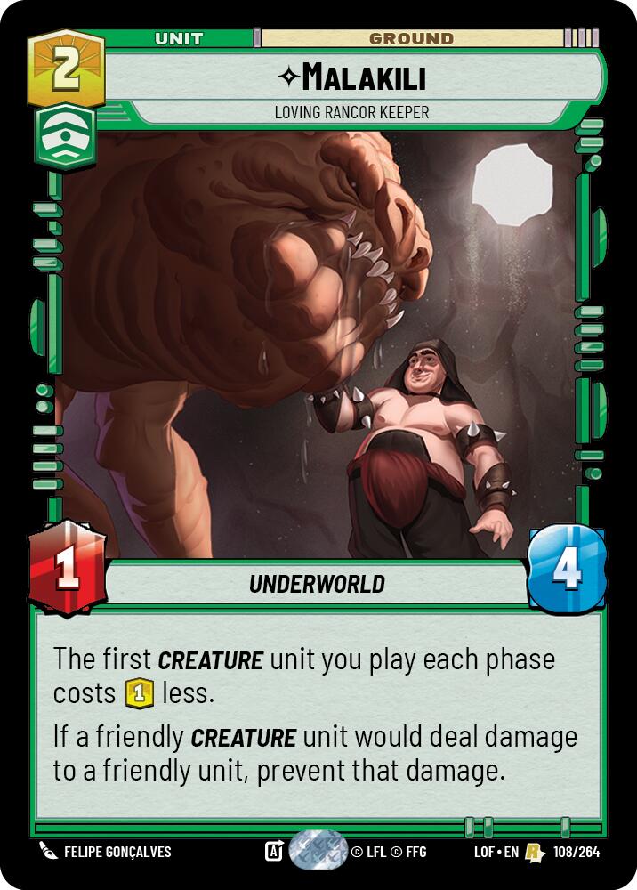 Malakili - Loving Rancor Keeper (108/264) (108/264) [Legends of the Force] | Exor Games New Glasgow