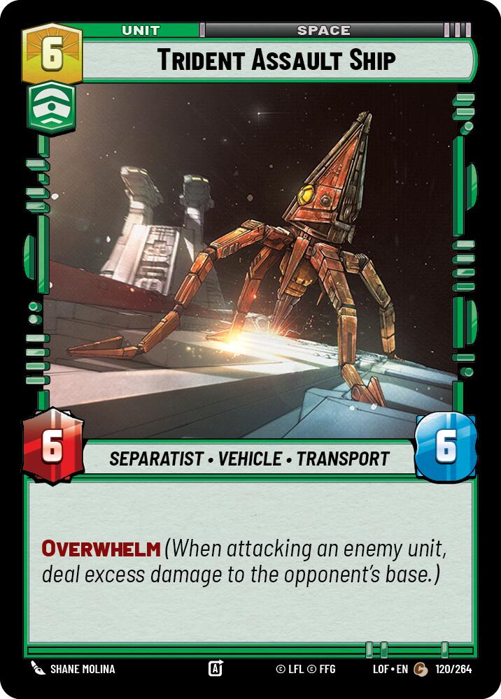 Trident Assault Ship (120/264) (120/264) [Legends of the Force] | Exor Games New Glasgow