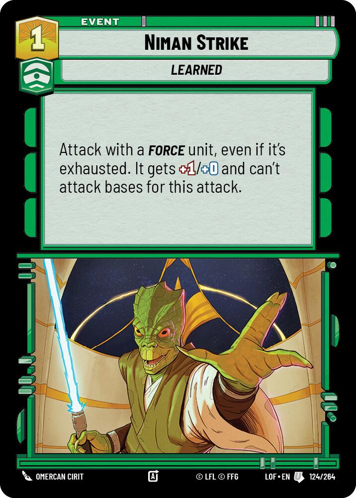 Niman Strike (124/264) (124/264) [Legends of the Force] | Exor Games New Glasgow