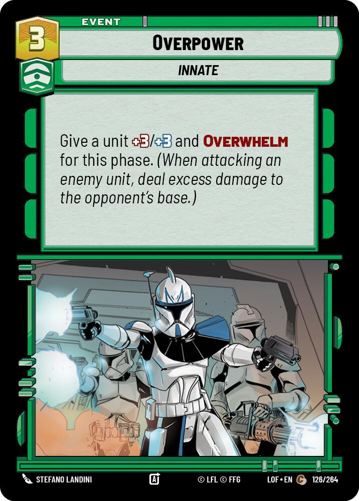 Overpower (126/264) (126/264) [Legends of the Force] | Exor Games New Glasgow