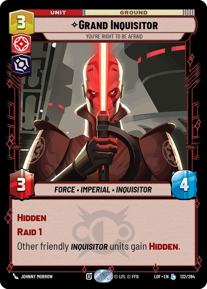 Grand Inquisitor - You're Right to Be Afraid (132/264) (132/264) [Legends of the Force] | Exor Games New Glasgow