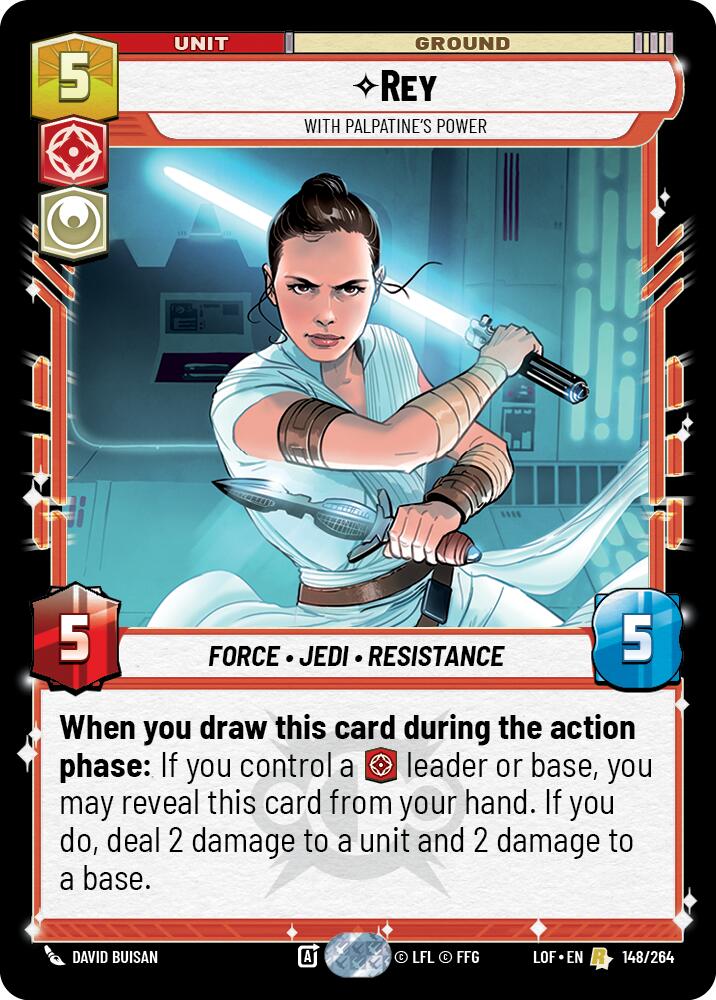 Rey - With Palpatine's Power (148/264) (148/264) [Legends of the Force] | Exor Games New Glasgow