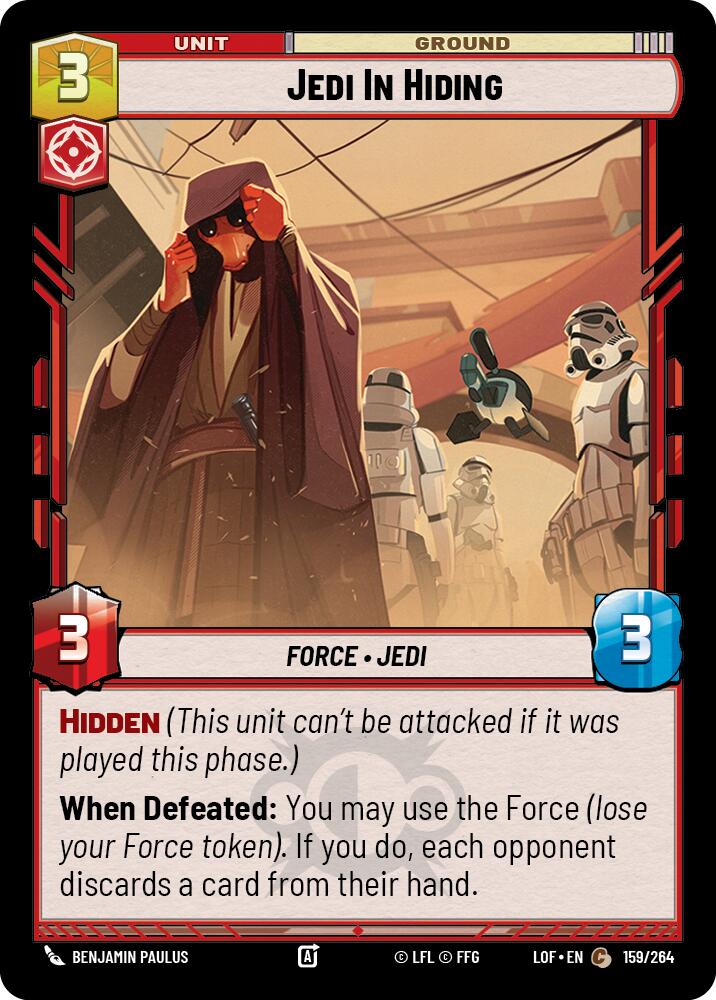 Jedi In Hiding (159/264) (159/264) [Legends of the Force] | Exor Games New Glasgow