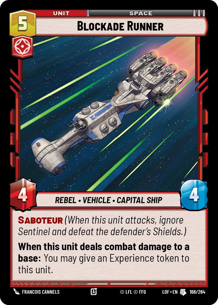 Blockade Runner (166/264) (166/264) [Legends of the Force] | Exor Games New Glasgow