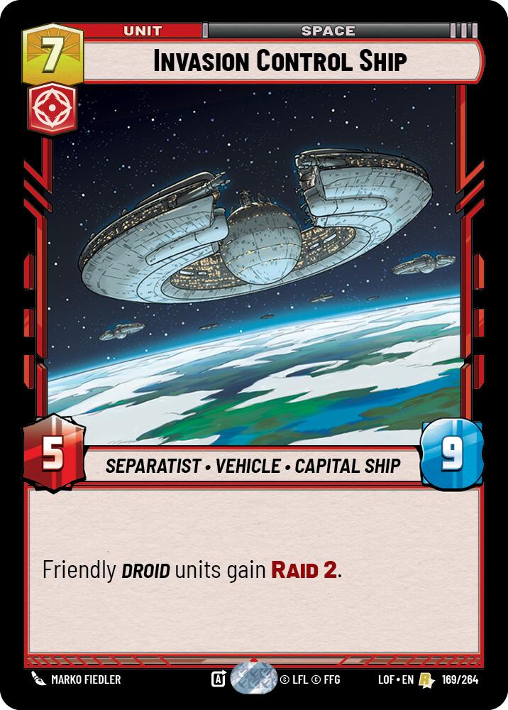 Invasion Control Ship (169/264) (169/264) [Legends of the Force] | Exor Games New Glasgow