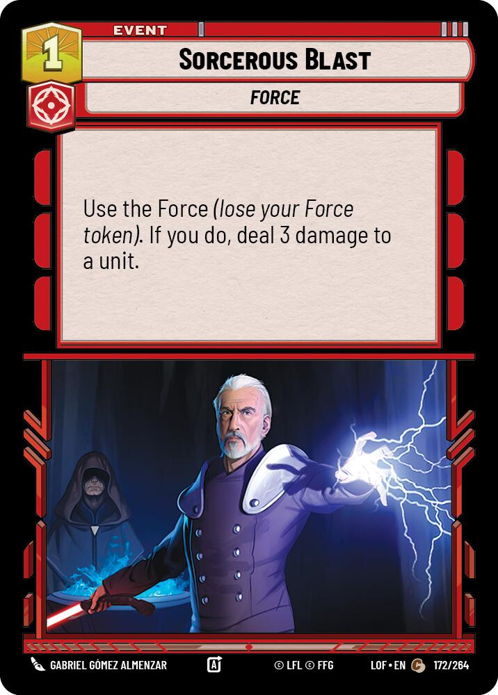 Sorcerous Blast (172/264) (172/264) [Legends of the Force] | Exor Games New Glasgow