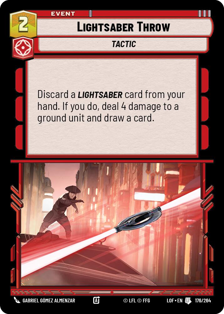 Lightsaber Throw (176/264) (176/264) [Legends of the Force] | Exor Games New Glasgow