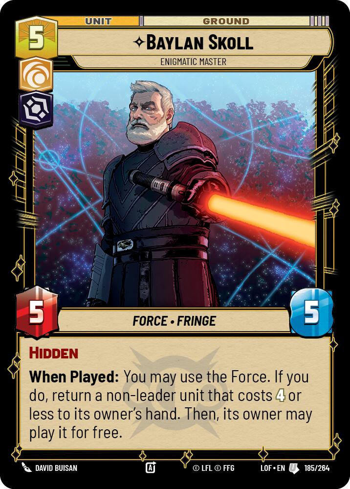Baylan Skoll - Enigmatic Master (185/264) (185/264) [Legends of the Force] | Exor Games New Glasgow