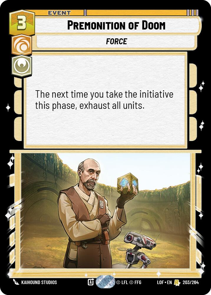 Premonition of Doom (203/264) (203/264) [Legends of the Force] | Exor Games New Glasgow