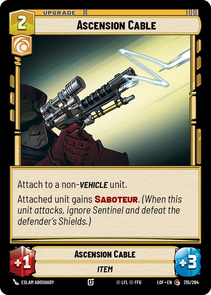 Ascension Cable (215/264) (215/264) [Legends of the Force] | Exor Games New Glasgow