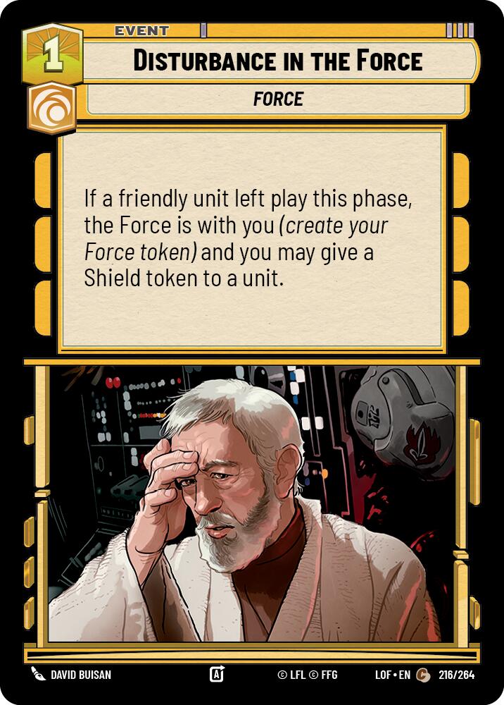 Disturbance in the Force (216/264) (216/264) [Legends of the Force] | Exor Games New Glasgow
