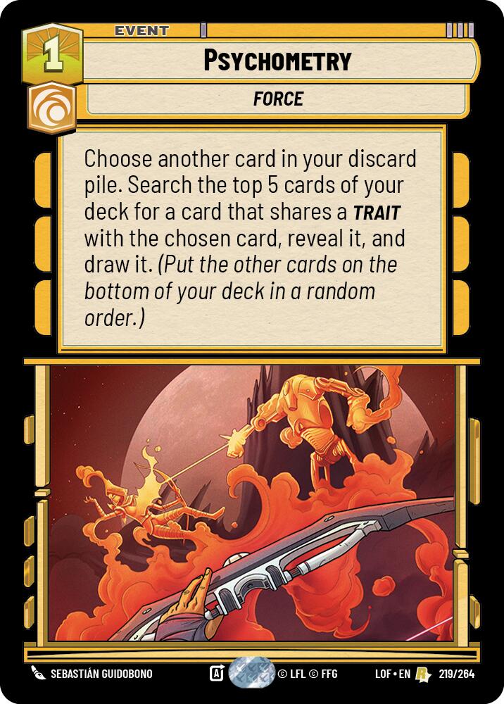 Psychometry (219/264) (219/264) [Legends of the Force] | Exor Games New Glasgow