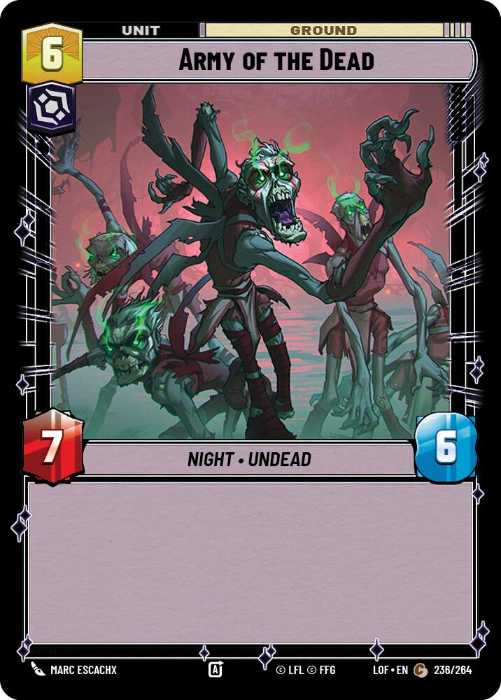 Army of the Dead (236/264) (236/264) [Legends of the Force] | Exor Games New Glasgow